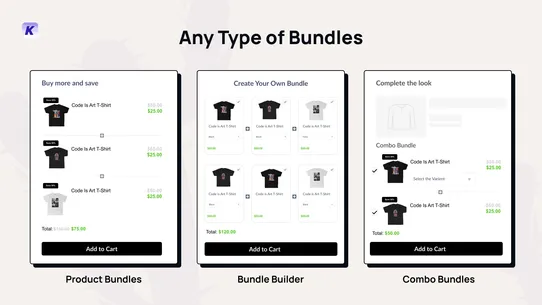 K: Combo Bundle Builder &amp; Kits screenshot