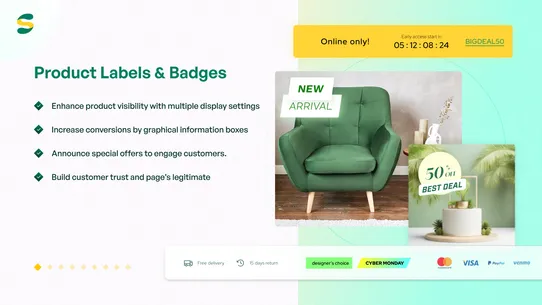 Sami Product Labels &amp; Badges screenshot
