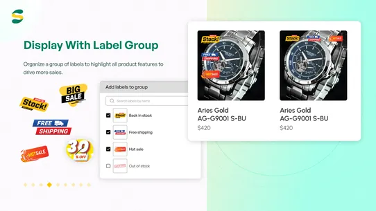 Sami Product Labels &amp; Badges screenshot