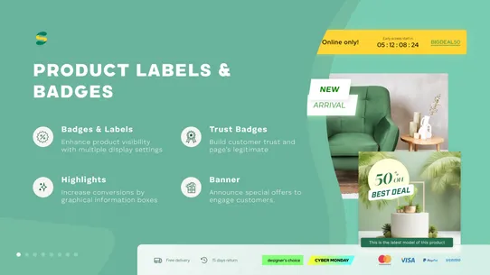 Sami Product Labels &amp; Badges screenshot