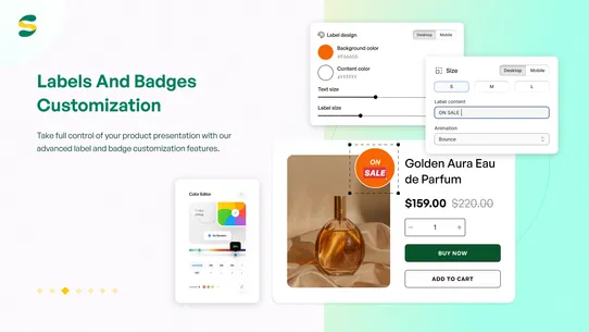 Sami Product Labels &amp; Badges screenshot