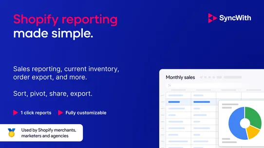 Reports &amp; Export by SyncWith screenshot