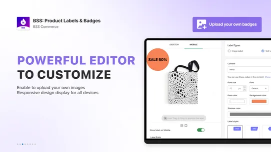 BSS: Product Labels &amp; Badges screenshot