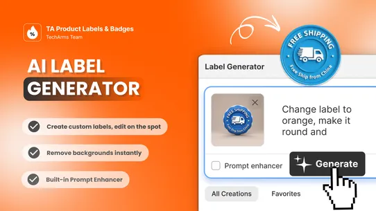 TA Product Labels &amp; Badges screenshot