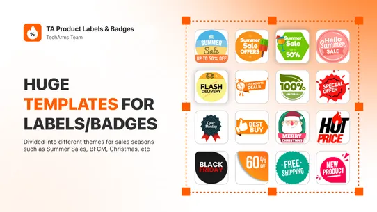 TA Product Labels &amp; Badges screenshot