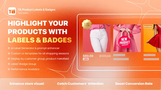 TA Product Labels &amp; Badges screenshot