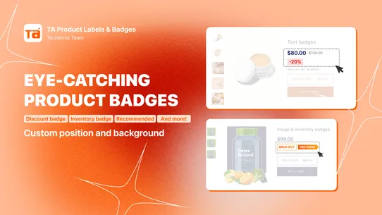 TA Product Labels &amp; Badges screenshot