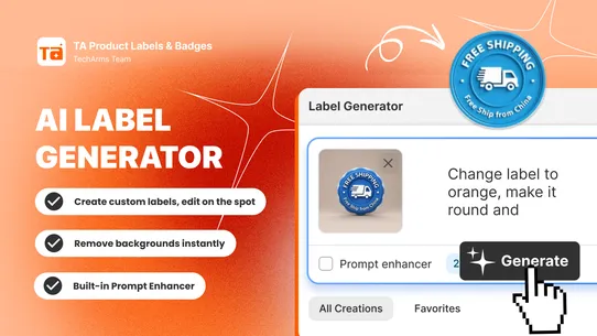 TA Product Labels &amp; Badges screenshot