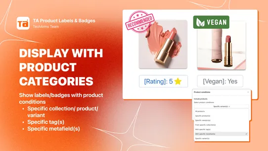 TA Product Labels &amp; Badges screenshot