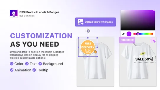 BSS: Product Labels &amp; Badges screenshot