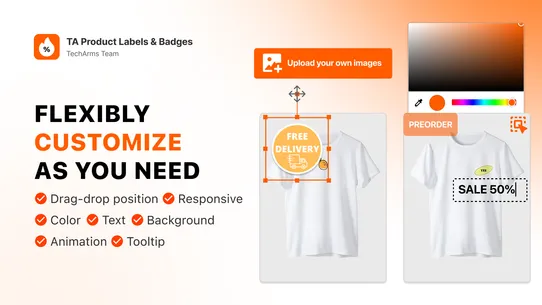 TA Product Labels &amp; Badges screenshot