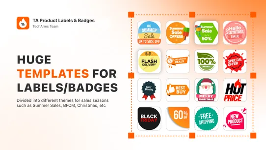 TA Product Labels &amp; Badges screenshot