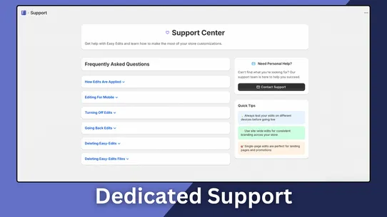 Easy Edits screenshot