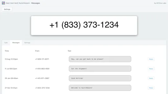 Phone Numbers &amp; Calls ‑ SBoard screenshot