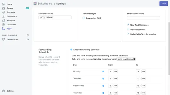 Phone Numbers &amp; Calls ‑ SBoard screenshot