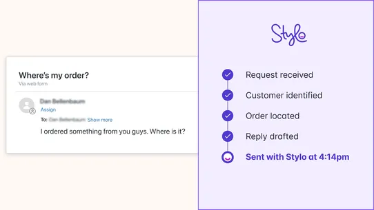 Stylo: AI in Zendesk screenshot