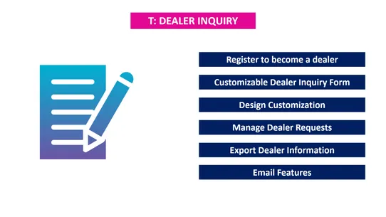 T: Dealer Inquiry screenshot