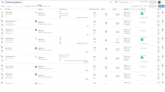 CallTrackingMetrics screenshot