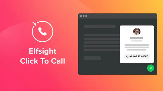 Elfsight Click To Call Button screenshot
