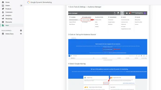 Google Dynamic Remarketing WDS screenshot