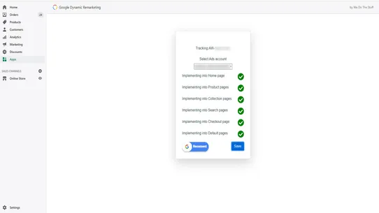 Google Dynamic Remarketing WDS screenshot