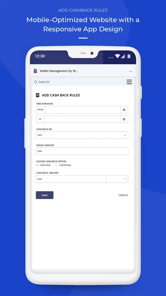 Webkul Wallet Management screenshot