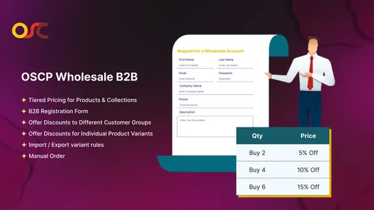 OSCP Wholesale B2B screenshot