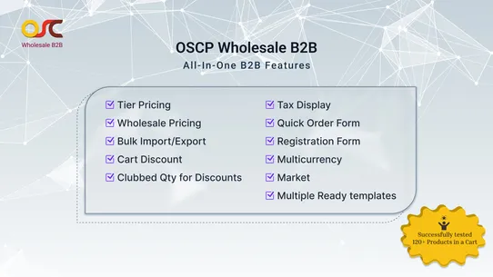 OSCP Wholesale B2B screenshot