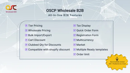 OSCP Wholesale B2B screenshot