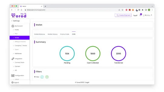 Torod ‑ Shipping Management screenshot