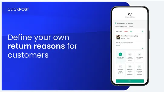 ClickPost Returns Plus screenshot