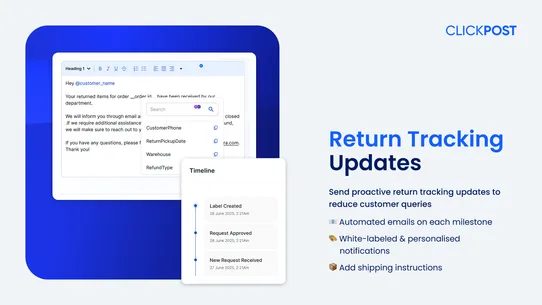 ClickPost Returns Plus screenshot