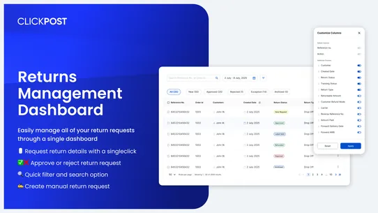 ClickPost Returns Plus screenshot