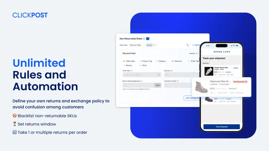 ClickPost Returns &amp; Exchanges screenshot