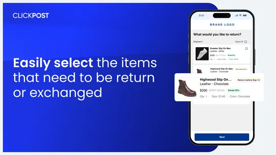 ClickPost Returns &amp; Exchanges screenshot