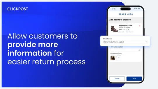 ClickPost Returns &amp; Exchanges screenshot