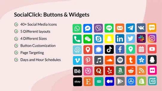 SocialClick: Buttons &amp; Widgets screenshot