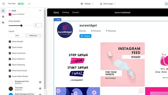 Aura Instagram Feed ‑ Free/Pro screenshot