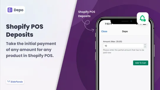 Deposit &amp; Split Payment Depo screenshot