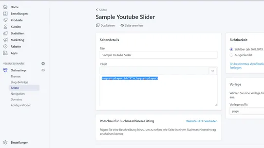 UI Chunx - Youtube Slider screenshot