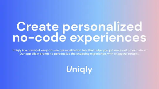 Uniqly ‑ Personalized Pages screenshot