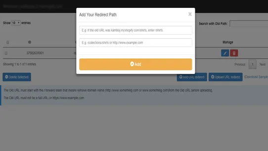 Link Redirect Manager screenshot
