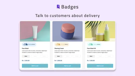 WareIQ Shipping Badges screenshot