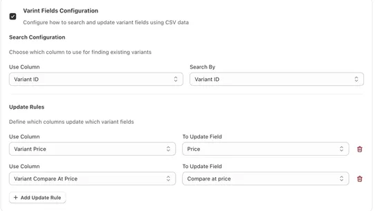 Astra Bulk Product/Price Edit screenshot