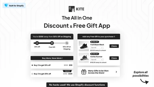 Kite: Discount &amp; Free Gift screenshot