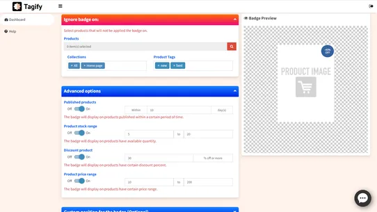 Tagify screenshot
