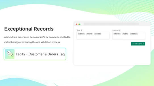 Tagify ‑ Customer &amp; Orders Tag screenshot
