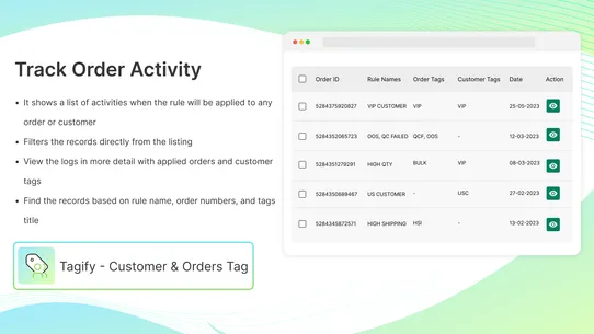 Tagify ‑ Customer &amp; Orders Tag screenshot