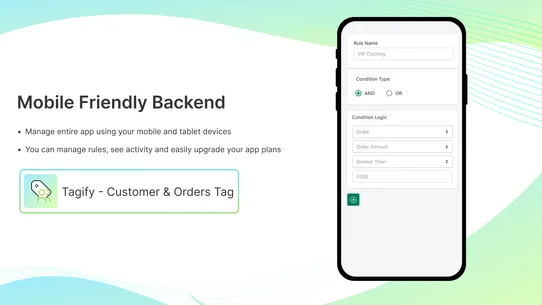 Tagify ‑ Customer &amp; Orders Tag screenshot