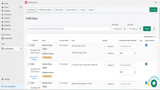 EasyBulkFulfill screenshot